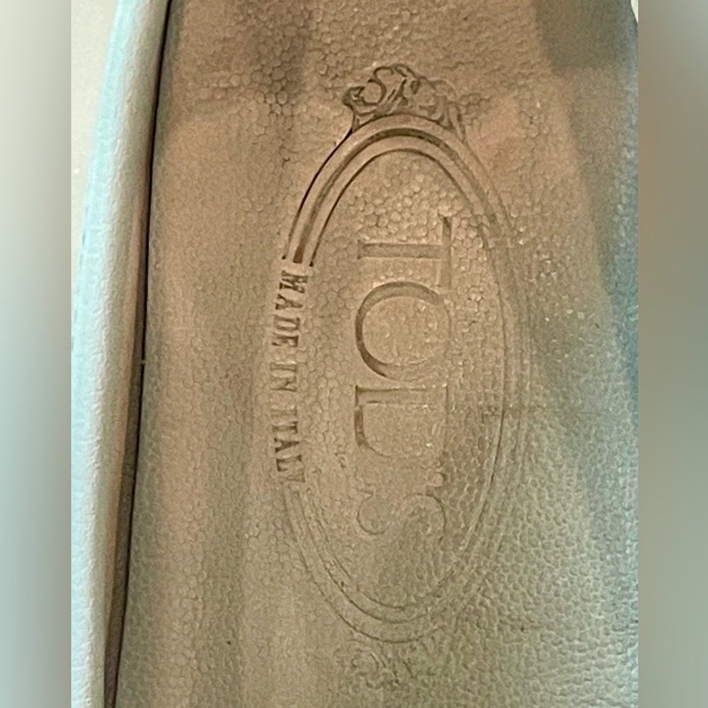 🚫SOLD🚫 Tod's Leather Driving Loafer, plain front, light blue, redyed, sz7 - Picture 10 of 15